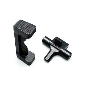 CLPD ASG CZ P10C - CNC Steel (Ambi) Magazine Catch full Set